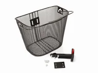 Koszyki rowerowe - Koszyk Na Wspornik Kier. Hb-286 Metalowy/Metalowy Klip-Wysięg/ 35X25X26  Czarny - miniaturka - grafika 1