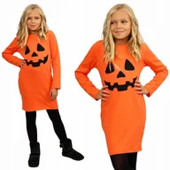Sukienki - Sukienka HALLOWEEN Dynia MINKA Tunika TUBA 158 - miniaturka - grafika 1