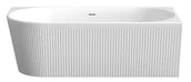 Wanny - Invena Ryflowana wanna narożna wolnostojąca przyścienna prawa 170 cm Glamour AN-02-12P-M - miniaturka - grafika 1