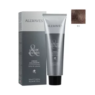 ALLWAVES Farba do włosów 7.1 Średni Popielaty Blond 100 ml - Farby do włosów i szampony koloryzujące - miniaturka - grafika 1