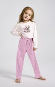 Piżamy dla dziewczynek - Dziewczęca piżama na długi rękaw Clara różowa Taro r.104 - miniaturka - grafika 1