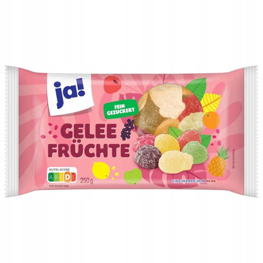 Galaretki owocowe z posypką cukrową Ja! z Niemiec