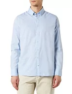 Koszule męskie - bugatti Męska koszula 9350-28703 z kołnierzem button-down, jasnoniebieska, normalna - miniaturka - grafika 1