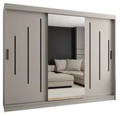 Szafy - Szafa przesuwna RUBINO Y1 250 gł. 62 kaszmir - miniaturka - grafika 1