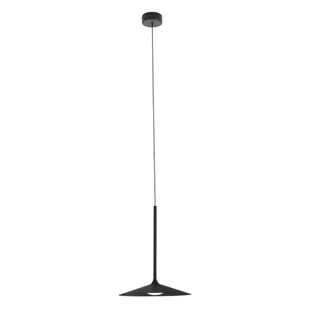 Maxlight Minimalistyczna LAMPA wisząca HANA P0456 metalowy zwis LED 6W 3000K talerz czarny P0456 - Lampy sufitowe - miniaturka - grafika 1