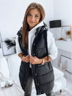 Kamizelki damskie - Kamizelka damska pikowana TOLIS czarna Dstreet TY3297-M - miniaturka - grafika 1