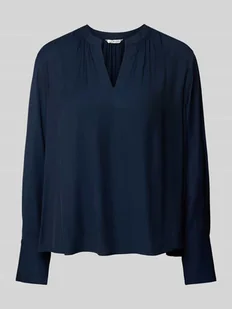 Bluzka o kroju regular fit z dekoltem w serek - Bluzki damskie - miniaturka - grafika 1