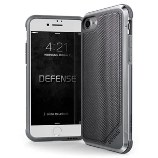 X-Doria Defense Lux Nylon pokrowiec na Apple iPhone 8 SZARY NA TYŁ ALUMINIUM 33494 - Etui i futerały do telefonów - miniaturka - grafika 2
