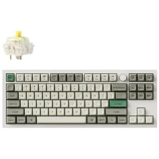 KEYCHRON Q3 Max Wireless Switch Gateron Jupiter Banana Biało-szaro-zielony - Klawiatury - miniaturka - grafika 1