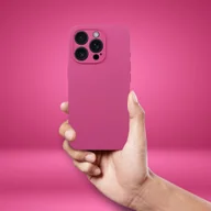 Etui i futerały do telefonów - Futerał SILICONE 2mm do IPHONE 15 kompatybilny z MagSafe róż - miniaturka - grafika 1