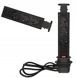 Gniazdo Elektryczne blatowe Orno czarny - Gniazdka elektryczne - miniaturka - grafika 1