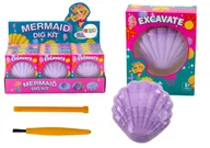Zabawki interaktywne dla dzieci - Zestaw Archeologiczny Syrenka W Muszelce Dłuto Pędzelek - miniaturka - grafika 1