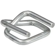 Akcesoria do pakowania - B2B Partner Zapinki druciane do taśm PES/PP, ocynkowane, 19 mm, 1000 szt. 588.3019.0 - miniaturka - grafika 1