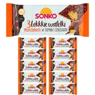 Pieczywo chrupkie - Sonko Lekkkie wafelki pełnoziarniste w ciemnej czekoladzie 36g x11 sztuk - miniaturka - grafika 1