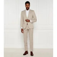 Garnitury - BOSS BLACK Wełniany garnitur H-Huge Slim Fit stretch - miniaturka - grafika 1