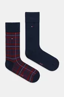 Skarpetki męskie - Tommy Hilfiger skarpetki 2-pack męskie kolor granatowy 701229844 - miniaturka - grafika 1