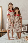 Sukienki i spódniczki dla dziewczynek - Sukienka Retro Flory - miniaturka - grafika 1