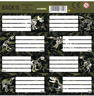 Derform, Nalepki na zeszyty backup 4 a 113 - Szkolne artykuły papiernicze - miniaturka - grafika 1