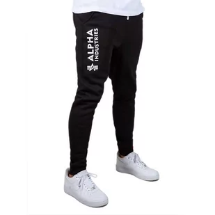 Spodnie Alpha Industries Basic Jogger AI 11636803 - czarne - Spodnie sportowe męskie - miniaturka - grafika 1