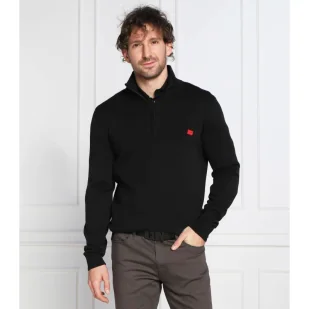 HUGO Sweter San Quintus-C | Regular Fit - Swetry męskie - miniaturka - grafika 1