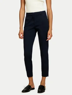Sisley Chinosy 4BYW55AH6 Granatowy Regular Fit - Spodnie damskie - miniaturka - grafika 1