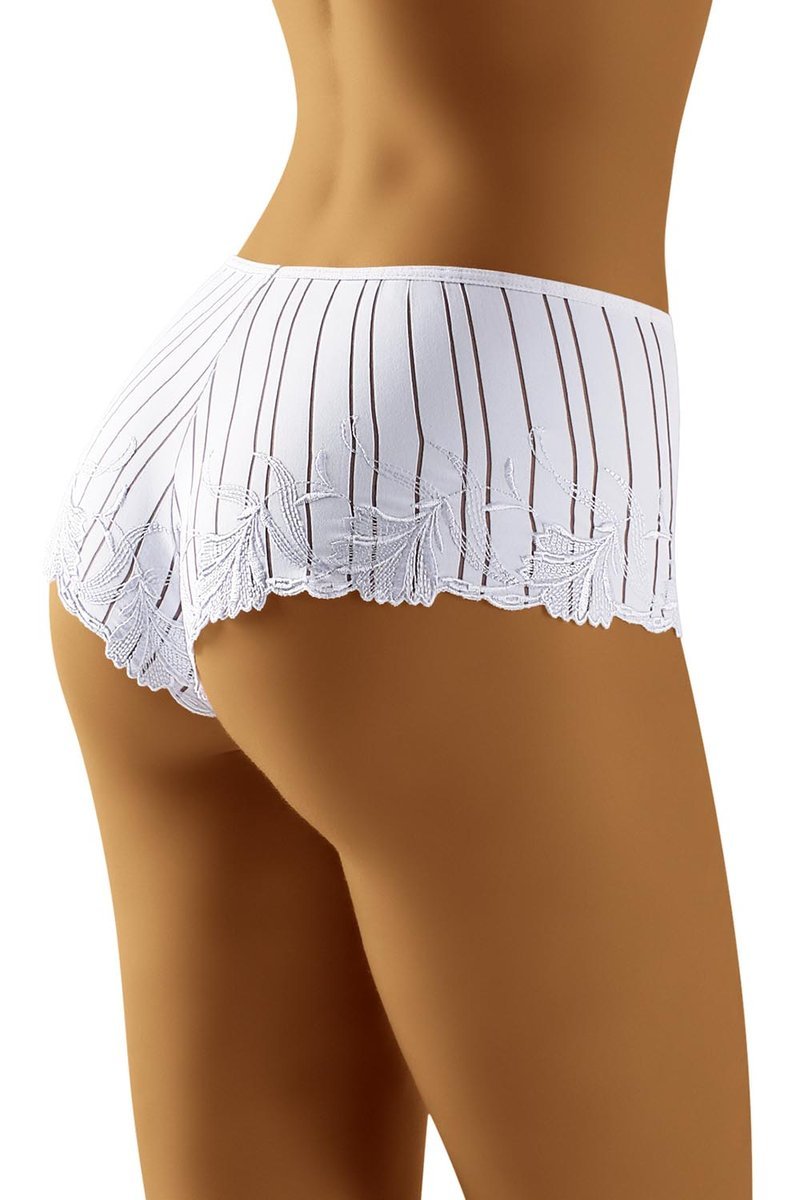 Wol-Bar Gama biały S Majtki szorty