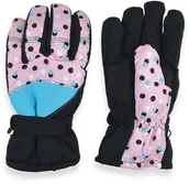 Rękawiczki dla dzieci - Dziewczęce rękawiczki narciarskie YOCLUB 0319K Kolorowe - miniaturka - grafika 1