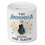 Skarbonki - Skarbonka Dla Ekonomisty na Urodziny na Prezent z Nadrukiem ze Zdjęciem - miniaturka - grafika 1