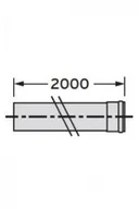 Akcesoria grzewcze - Vaillant Rura przedłużająca DN80 2m (303255) - miniaturka - grafika 1