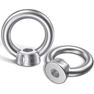 Śruby i nakrętki - Nakrętka pierścieniowa M6, 6 nakrętek oczkowych, stal nierdzewna 304, nakrętki oczkowe do podnoszenia, do mocowania podnośników i zabezpieczeń, szerok - miniaturka - grafika 1