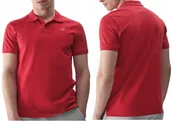 Koszulki męskie - KOSZULKA MĘSKA POLO 4F CZERWONA BAWEŁNA T-SHIRT CZERWONY ROZM. S - miniaturka - grafika 1