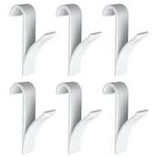 Wieszaki łazienkowe - Wenko Haczyki na grzejnik żeberkowy białe, 6 szt. - miniaturka - grafika 1