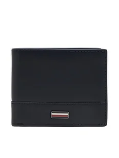Tommy Hilfiger Duży Portfel Męski Th Corp Mini Cc Wallet AM0AM13244 Granatowy - Portfele - miniaturka - grafika 1