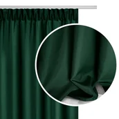 Zasłony - Butelkowa Zieleń Zasłona Gotowa Do Salonu Na Taśmie 140x300 VIVA - miniaturka - grafika 1