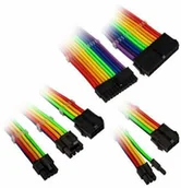 Kable komputerowe i do monitorów - Kolink Zestaw przewodów w oplocie — Tęczowy - miniaturka - grafika 1