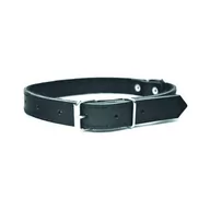Obroże dla psów - Chaba Obroża skórzana kolor czarny 40mm 75cm - miniaturka - grafika 1