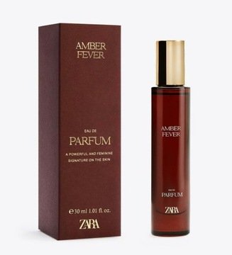 Zara amber fever 30 ml perfumy