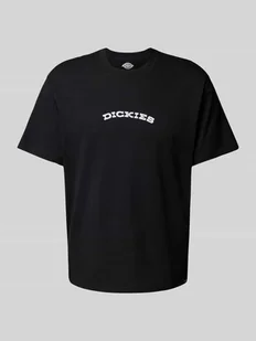 T-shirt z nadrukiem z logo - Koszulki męskie - miniaturka - grafika 1