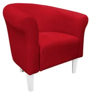 Fotele - Fotel Milo Mikrofaza 8 Czerwon - miniaturka - grafika 1