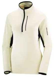 Bluza Salomon Essential Lightwarm HZ W Vanilla Ice - Bluzy sportowe męskie - miniaturka - grafika 1