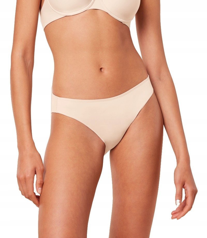 Triumph Majtki modelujące pośladki beżowe Figi Simply Jersey Cotton Tai r-S