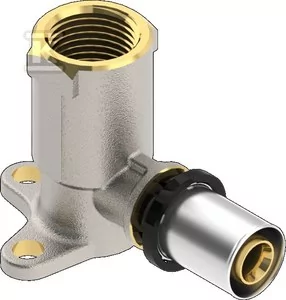 Kolano do montażu na ścianie PURMO CLEVERFIT średnie (52 mm) GW 16x1/2" - Akcesoria hydrauliczne - miniaturka - grafika 1