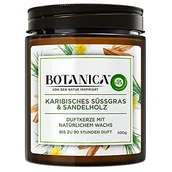 Świece - Botanica by Air Wick Świeca zapachowa – zapach: słodka trawa i drzewo sandałowe – zrównoważona produkcja z naturalnych składników – 500 g świeca w słoiku, 3185467, brązowa - miniaturka - grafika 1