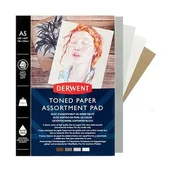 Podobrazia, bloki, papiery - Blok Mixed Toned Paper A5 120g 20ark., Derwent - miniaturka - grafika 1