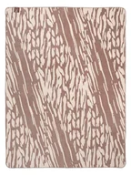 Koce - Koc bawełniano-akrylowy 150x200 beżowy brązowy we wzorze zebry - miniaturka - grafika 1