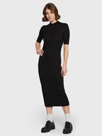 Sukienki - Calvin Klein Sukienka dzianinowa Extra Fine K20K205035 Czarny Slim Fit - miniaturka - grafika 1