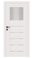 Drzwi wewnętrzne - Dre Drzwi Wewnętrzne Z Szybą Premium 9 Okleina Biała Mat - miniaturka - grafika 1