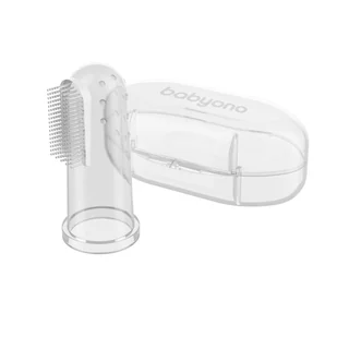 Szczoteczka do zębów z etui Babyono 723 przeźroczysty - Szczoteczki do zębów dla dzieci - miniaturka - grafika 1
