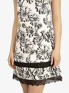 Sukienki - ApartFashion Sukienka damska, luźna sukienka wieczorowa, biało-czarno-niebieska, normalna, biało-czarno-niebieski, M - miniaturka - grafika 1