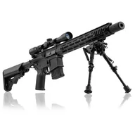 Karabiny ASG - Karabin szturmowy 6mm Lancer Tactical USA LT-32 DMR Czarna Bipod + Luneta ZESTAW - miniaturka - grafika 1